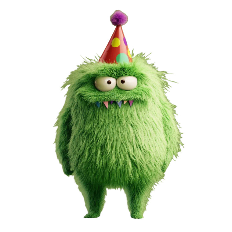 Joyful Green Monster V2 Vinyl Car Decal Sticker – Waterproof & UV-Resistant 8"