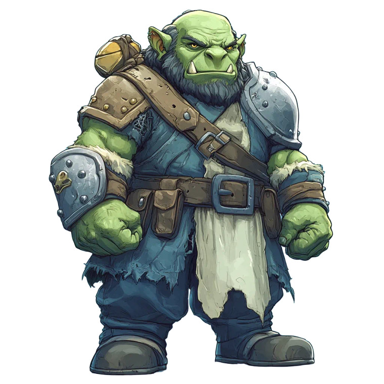 Orc Warrior V2 Vinyl Car Decal Sticker – Waterproof & UV-Resistant 8"