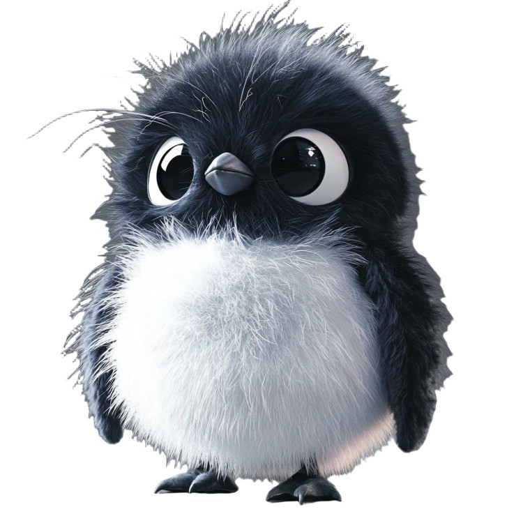 Adina The Penguin Vinyl Car Decal Sticker – Waterproof & UV-Resistant 8"