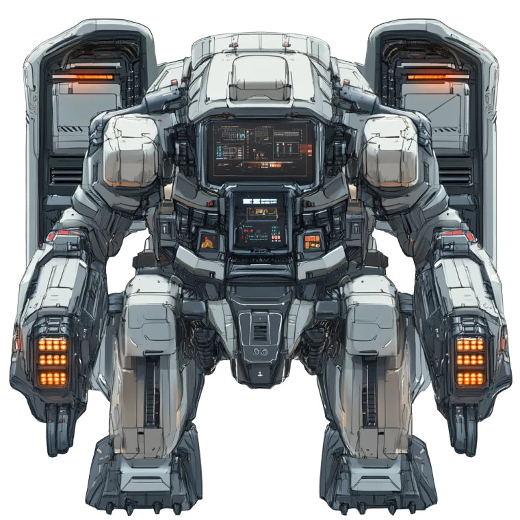 Anime Mech Cockpit Vinyl Car Decal Sticker – Waterproof & UV-Resistant 8"