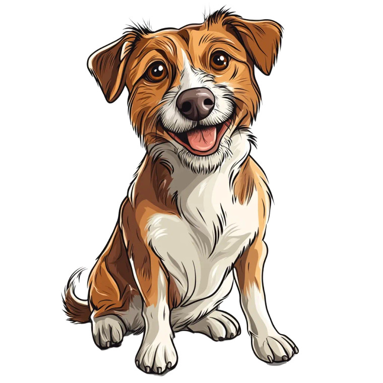Cartoon Dog V10 Vinyl Car Decal Sticker – Waterproof & UV-Resistant 8"