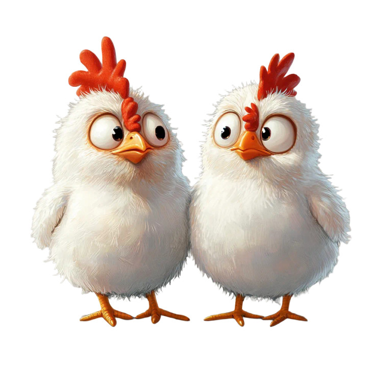 Cute Rooster Ip Vinyl Car Decal Sticker – Waterproof & UV-Resistant 8"