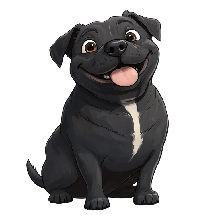 Chonky Derpy Dog Vinyl Car Decal Sticker – Waterproof & UV-Resistant 8"