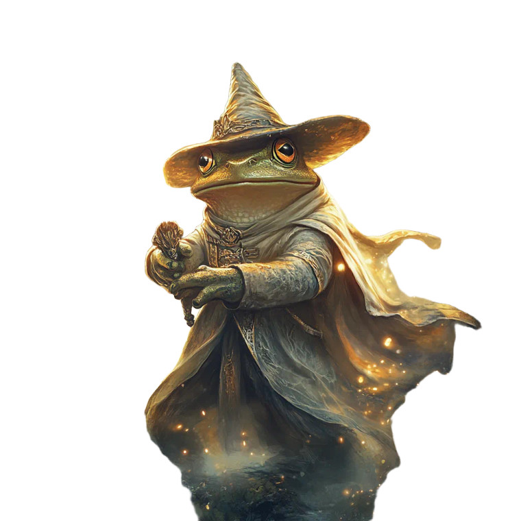 Wizard Frog Warrior Vinyl Car Decal Sticker – Waterproof & UV-Resistant 8"