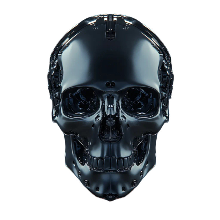 Mechanical Skull Vinyl Car Decal Sticker – Waterproof & UV-Resistant 8"