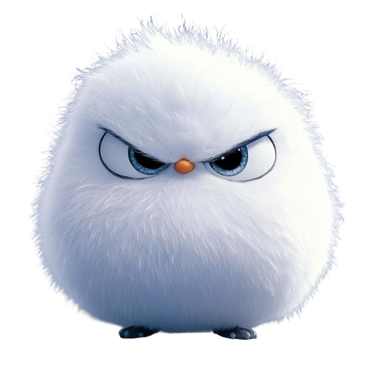 Angry Snowball Vinyl Car Decal Sticker – Waterproof & UV-Resistant 8"