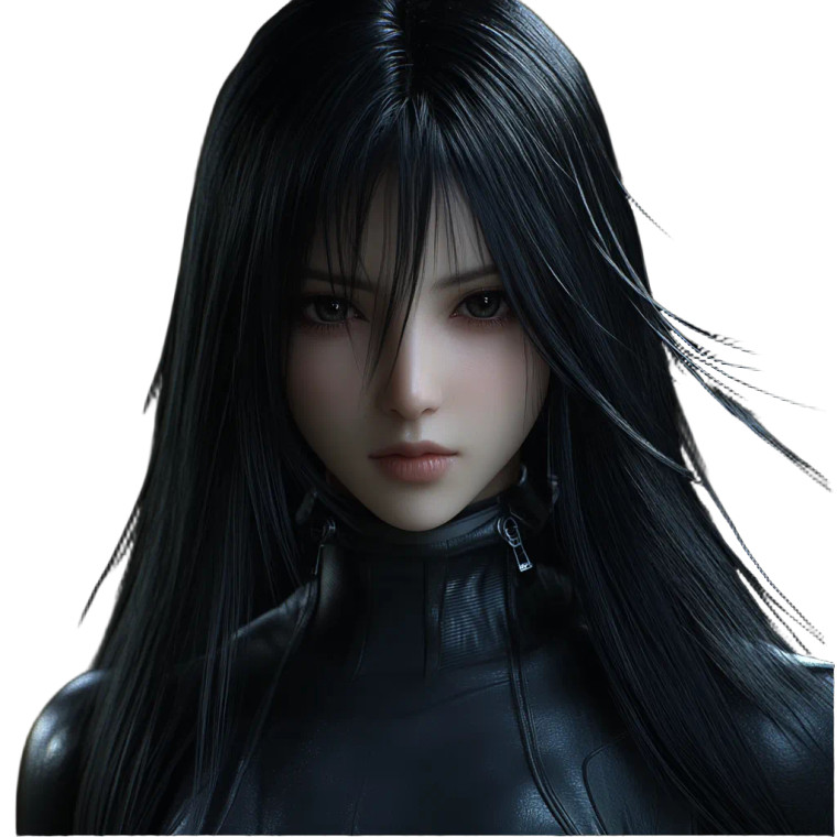 Final Fantasy Woman Vinyl Car Decal Sticker – Waterproof & UV-Resistant 8"