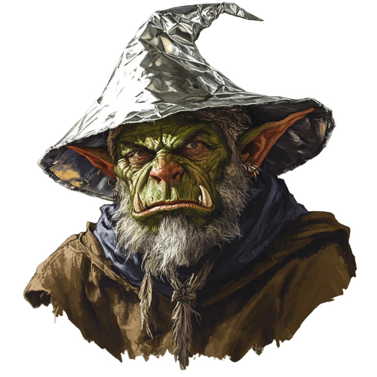 Orc Hermit Headshot Vinyl Car Decal Sticker – Waterproof & UV-Resistant 8"