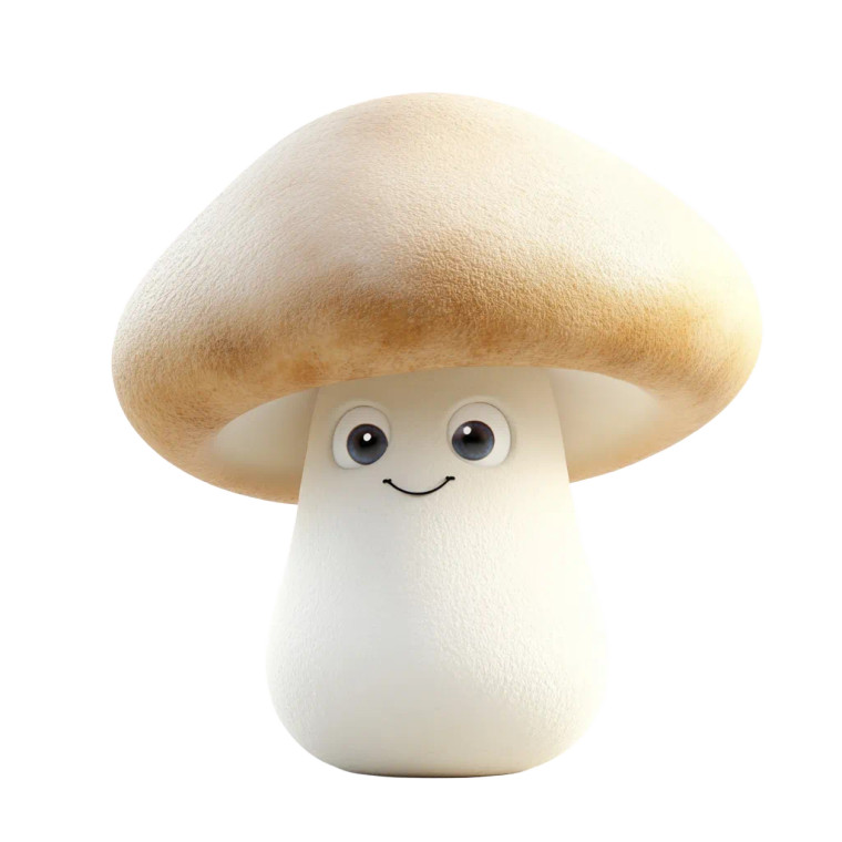 Cartoon Mushroom V2 Vinyl Car Decal Sticker – Waterproof & UV-Resistant 8"