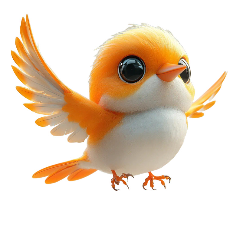 Modern Flappy Bird Vinyl Car Decal Sticker – Waterproof & UV-Resistant 8"