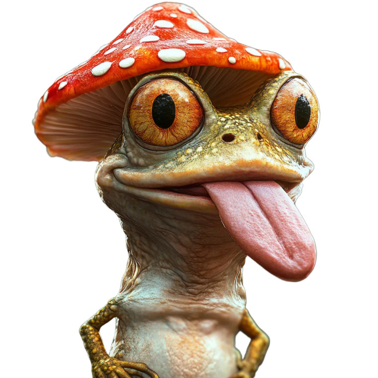 Fantasy Frog Human Vinyl Car Decal Sticker – Waterproof & UV-Resistant 8"