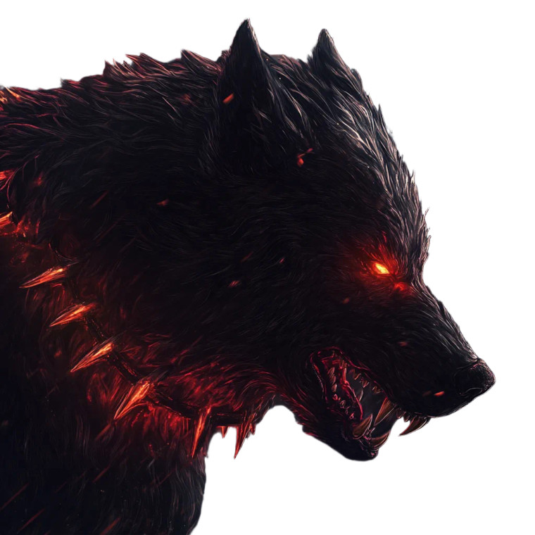 Dark Wolf Sovereign Vinyl Car Decal Sticker – Waterproof & UV-Resistant 8"