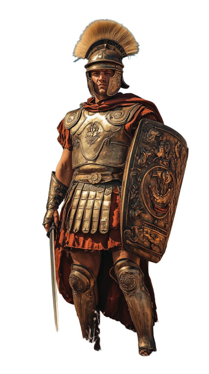Roman Soldier V4 Vinyl Car Decal Sticker – Waterproof & UV-Resistant 8"