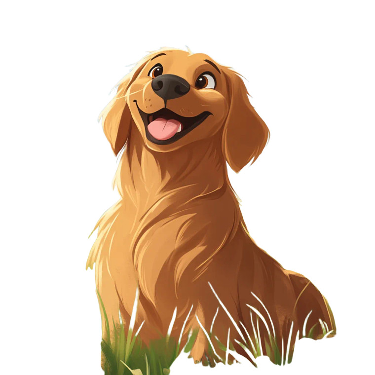 Disney Golden Retriever Vinyl Car Decal Sticker – Waterproof & UV-Resistant 8"