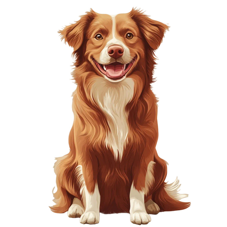 Tolling Retriever Smile Vinyl Car Decal Sticker – Waterproof & UV-Resistant 8"