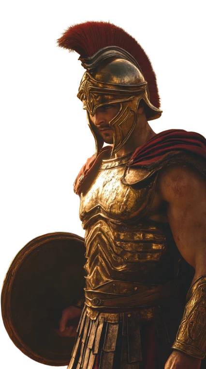 Achilles Vs Hector Vinyl Car Decal Sticker – Waterproof & UV-Resistant 8"