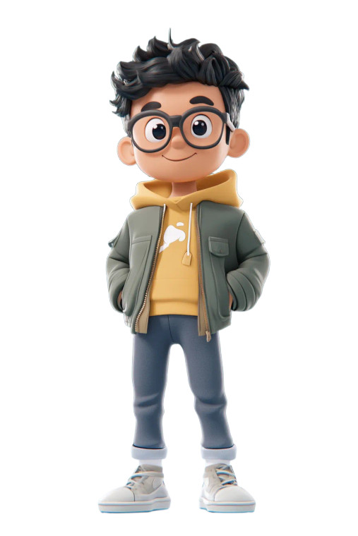 Cartoon Avatar V7 Vinyl Car Decal Sticker – Waterproof & UV-Resistant 8"