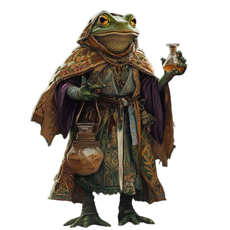 Frogfolk Alchemist Vinyl Car Decal Sticker – Waterproof & UV-Resistant 8"
