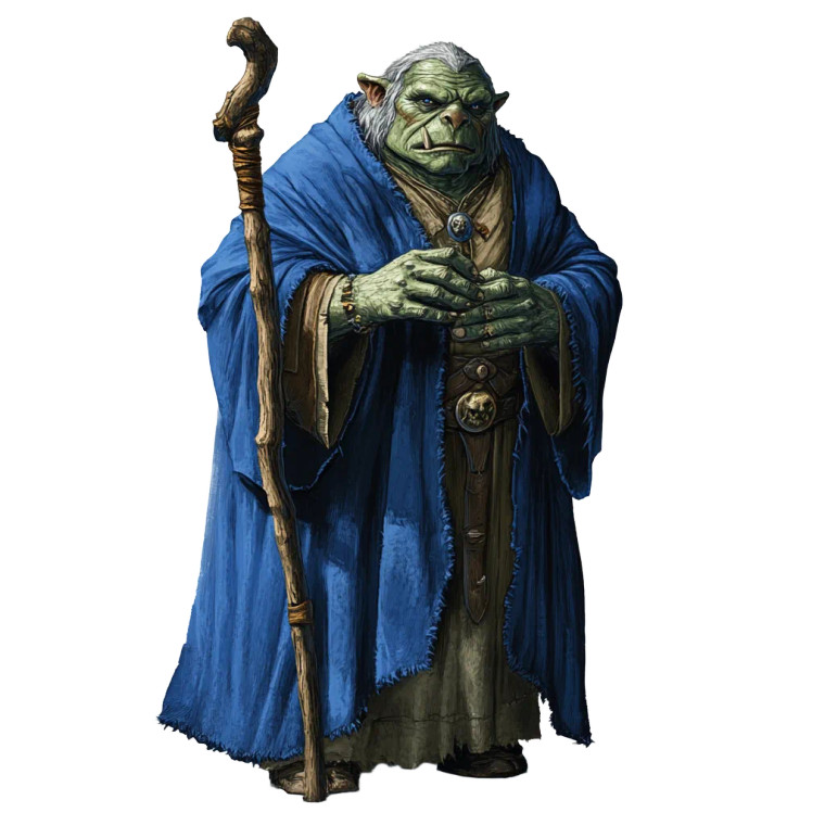 Elderly Orc Priest Vinyl Car Decal Sticker – Waterproof & UV-Resistant 8"