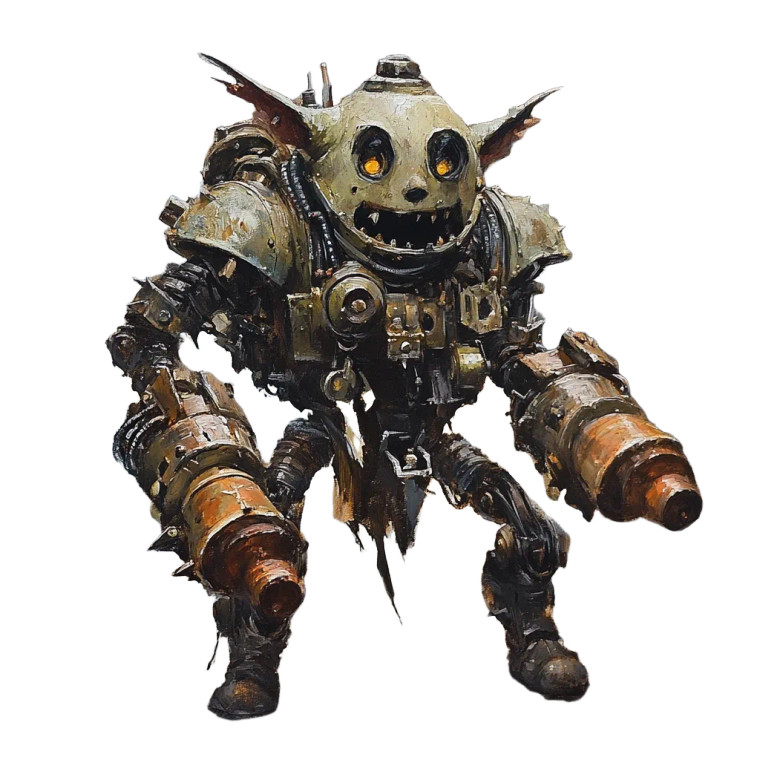 Mechanical Goblin Robot V2 Vinyl Car Decal Sticker – Waterproof & UV-Resistant 8"