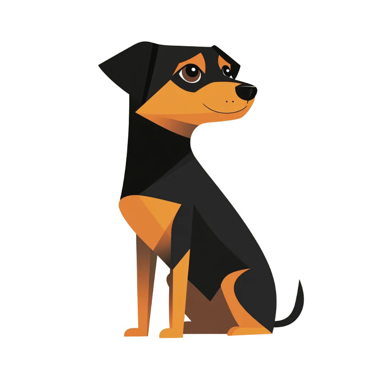 Minimalist Dog Vinyl Car Decal Sticker – Waterproof & UV-Resistant 8"