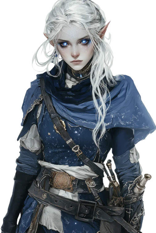 Starborn Elf Scholar Vinyl Car Decal Sticker – Waterproof & UV-Resistant 8"