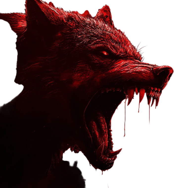 Snarling Wolf V18 Vinyl Car Decal Sticker – Waterproof & UV-Resistant 8"