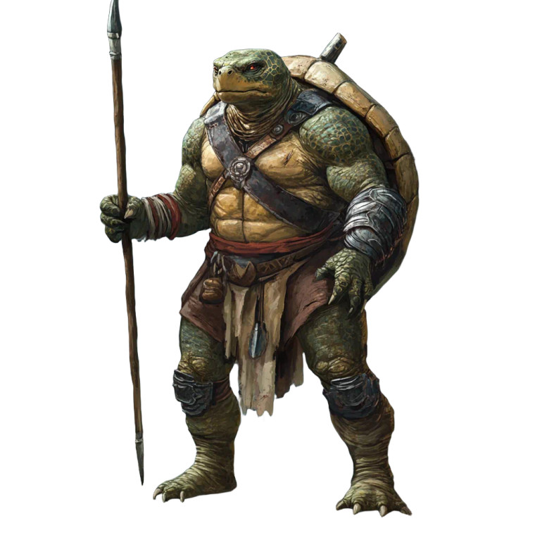 Old Chelonian Warrior Vinyl Car Decal Sticker – Waterproof & UV-Resistant 8"