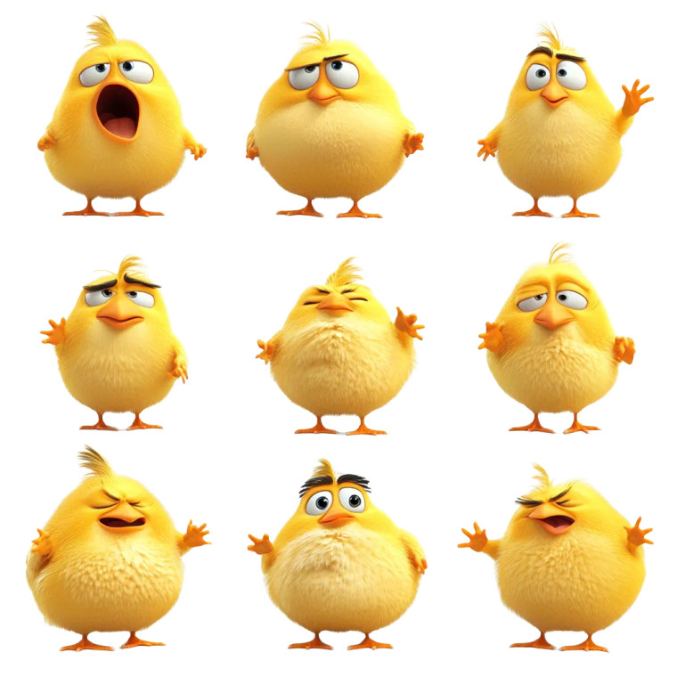 Cute Fat Bird Vinyl Car Decal Sticker – Waterproof & UV-Resistant 8"