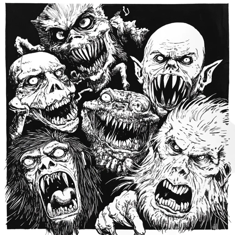 Monster Squad Art Vinyl Car Decal Sticker – Waterproof & UV-Resistant 8"