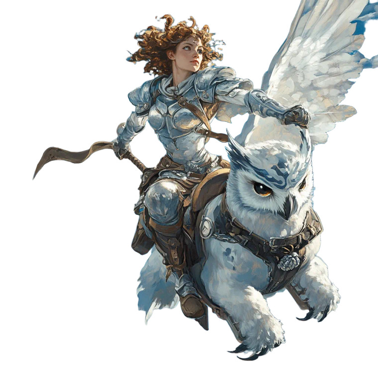 Knight Owl Rider Vinyl Car Decal Sticker – Waterproof & UV-Resistant 8"