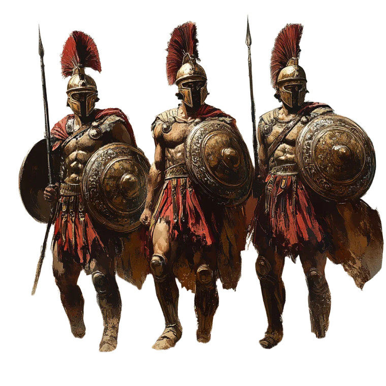 Ancient Greek Soldiers Vinyl Car Decal Sticker – Waterproof & UV-Resistant 8" Ancient Greek Soldiers Vinyl Car Decal Sticker – Waterproof & UV-Resistant 8"