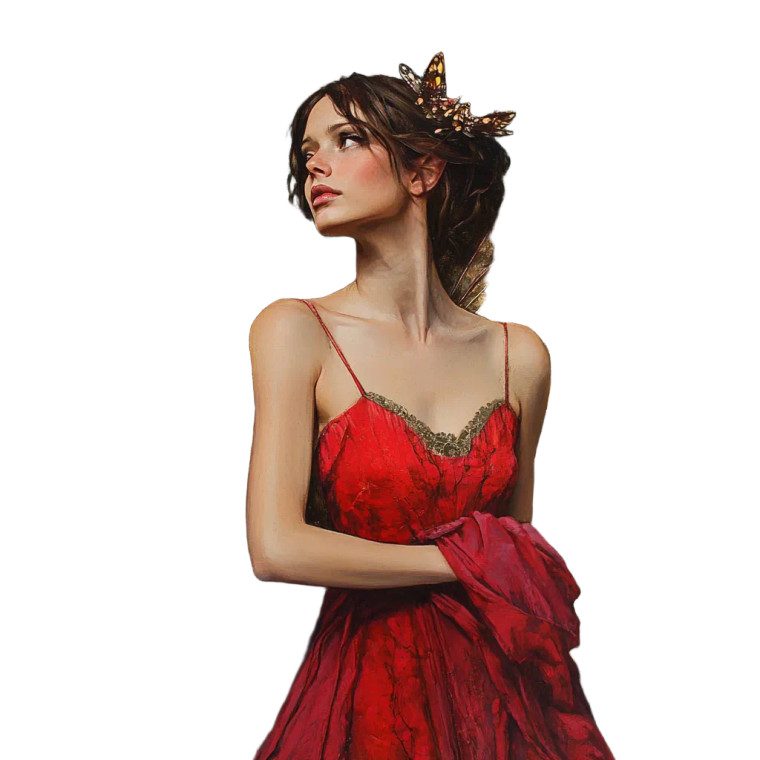 Fairy Woman Vinyl Car Decal Sticker – Waterproof & UV-Resistant 8"