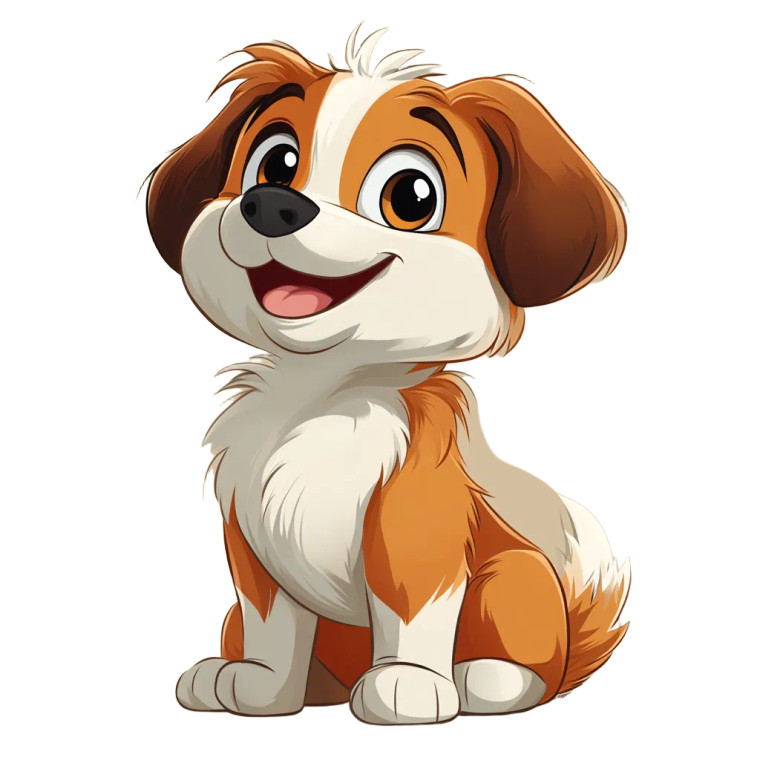 Playful Cartoon Dog V2 Vinyl Car Decal Sticker – Waterproof & UV-Resistant 8"