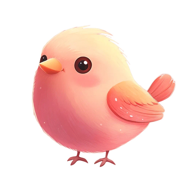 Cute Bird Icon Vinyl Car Decal Sticker – Waterproof & UV-Resistant 8"