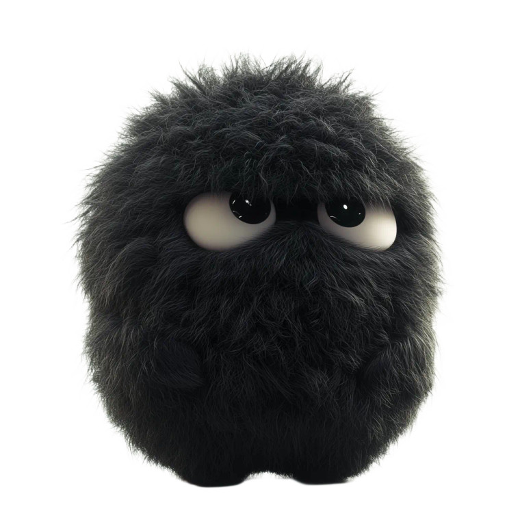 Cute Fluffy Creature Vinyl Car Decal Sticker – Waterproof & UV-Resistant 8" Cute Fluffy Creature Vinyl Car Decal Sticker – Waterproof & UV-Resistant 8"