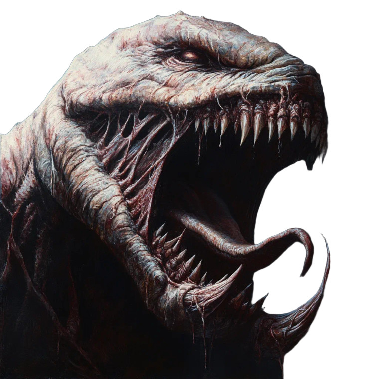 Realistic Monster Vinyl Car Decal Sticker – Waterproof & UV-Resistant 8"