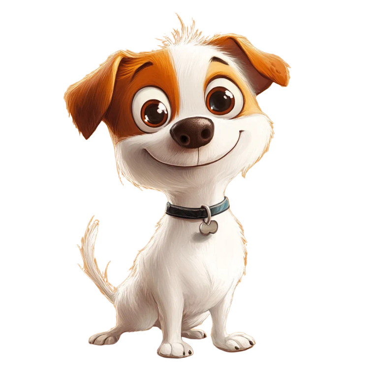 Cute Cartoon Dog V10 Vinyl Car Decal Sticker – Waterproof & UV-Resistant 8"