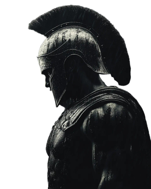 Ancient Greek Soldier V16 Vinyl Car Decal Sticker – Waterproof & UV-Resistant 8"