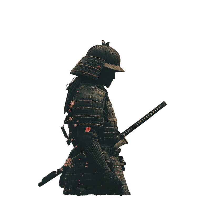 Samurai Sakura Album Vinyl Car Decal Sticker – Waterproof & UV-Resistant 8"