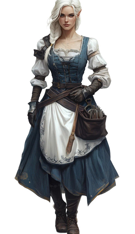 Fantasy Woman Portrait V4 Vinyl Car Decal Sticker – Waterproof & UV-Resistant 8"