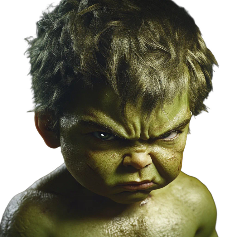 Baby Hulk V5 Vinyl Car Decal Sticker – Waterproof & UV-Resistant 8"