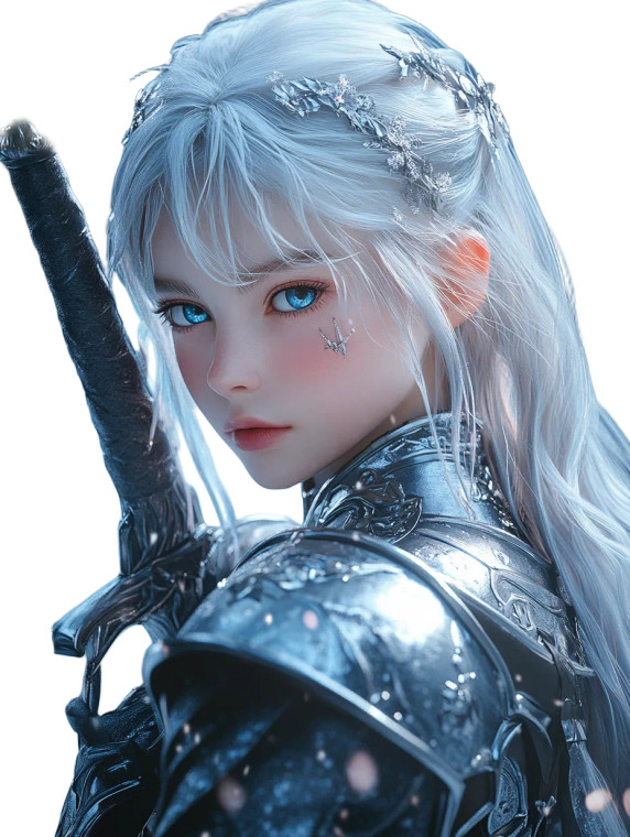 Magical Ice Girl Vinyl Car Decal Sticker – Waterproof & UV-Resistant 8"