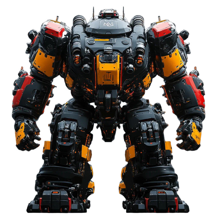 Industrial Mecha Robot Vinyl Car Decal Sticker – Waterproof & UV-Resistant 8"