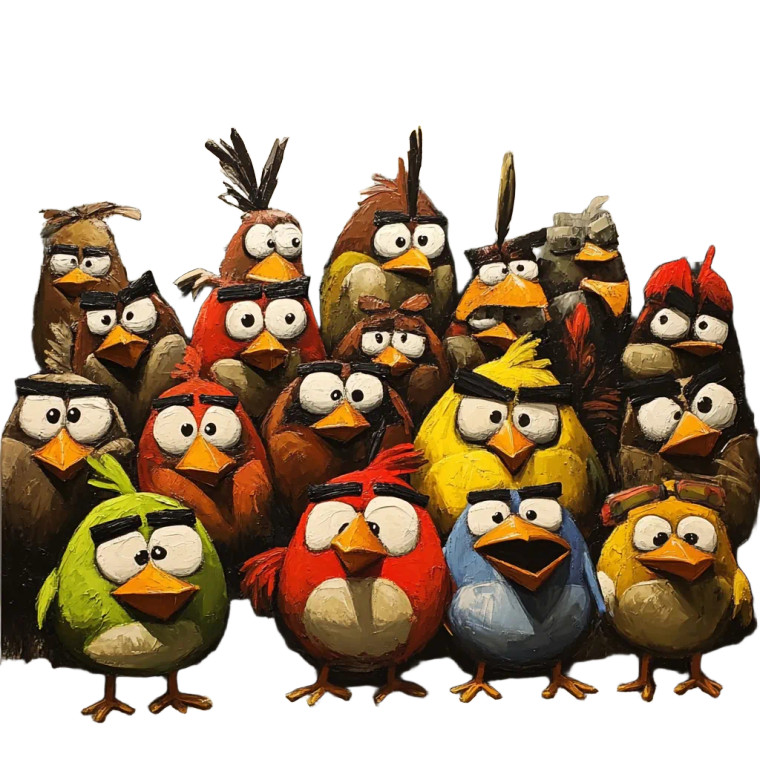 Angry Birds V3 Vinyl Car Decal Sticker – Waterproof & UV-Resistant 8"