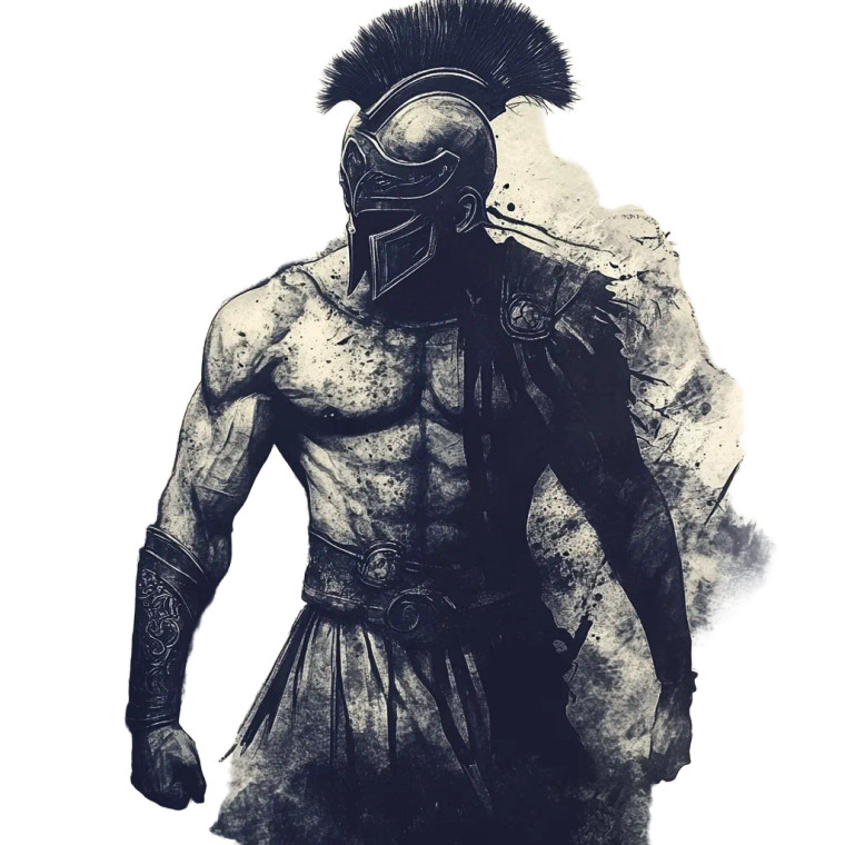 Spartan Warrior Tattoo V18 Vinyl Car Decal Sticker – Waterproof & UV-Resistant 8"