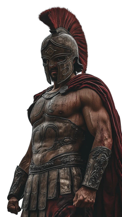 Spartan Warrior V163 Vinyl Car Decal Sticker – Waterproof & UV-Resistant 8"