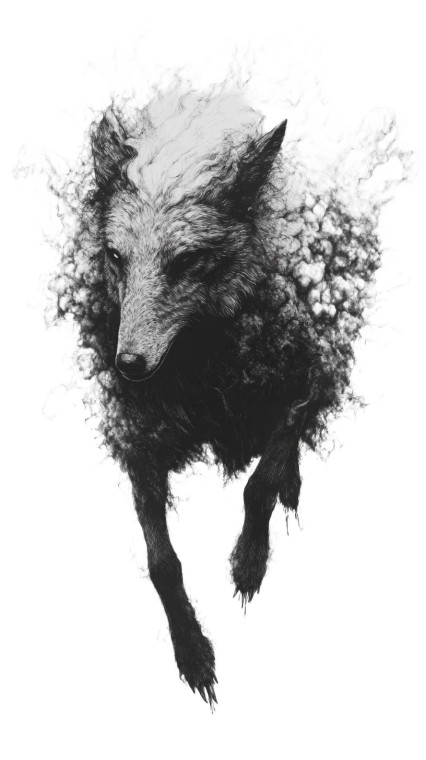 Wolf In Sheepskin Vinyl Car Decal Sticker – Waterproof & UV-Resistant 8"