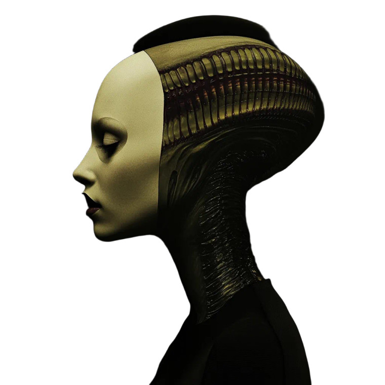 Female Alien V2 Vinyl Car Decal Sticker – Waterproof & UV-Resistant 8"