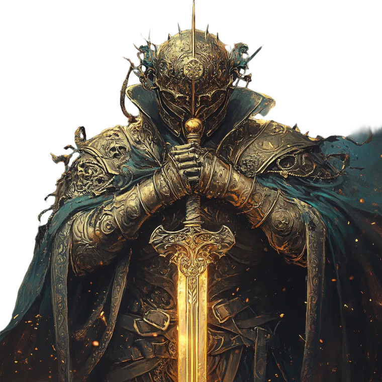 Golden Knight V9 Vinyl Car Decal Sticker – Waterproof & UV-Resistant 8"